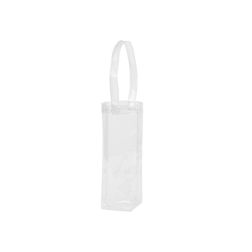 Clear Frosted Wine Shopping Bags