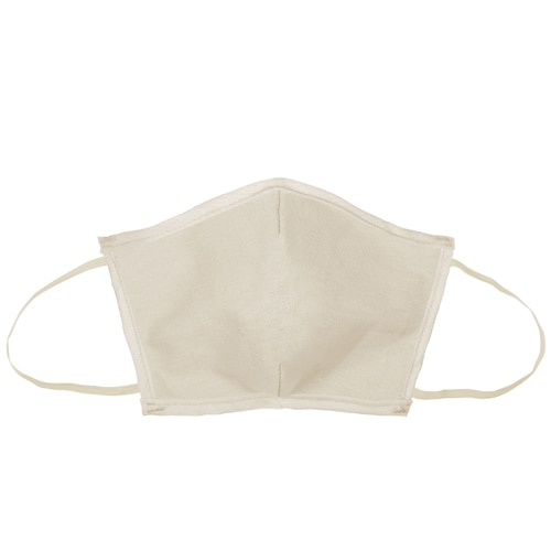 Natural Flat Fold Canvas Elastic Loops Face Mask