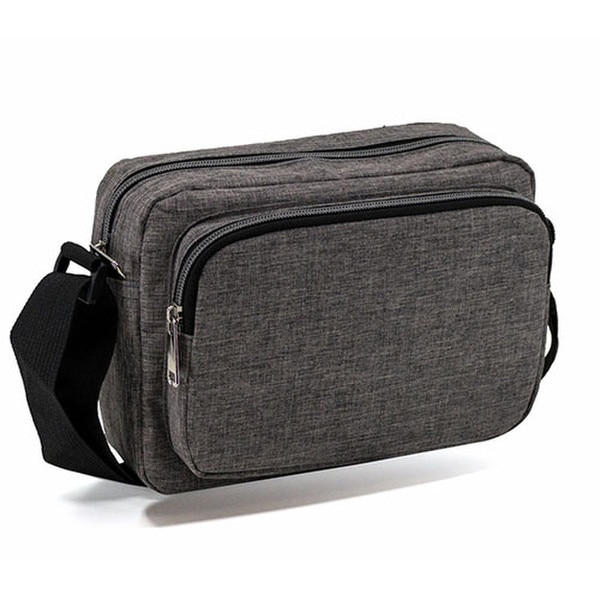 Custom Printed Heathered Zipper Sling Bag | Bagmasters