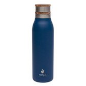 Manna 18 oz. Ascend Stainless Steel Water Bottle w/ Acacia Lid