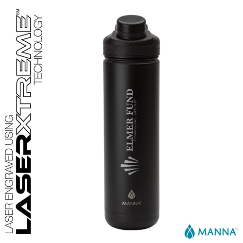 Manna Organics Ranger Pro Water Bottle - White Marble 26 oz