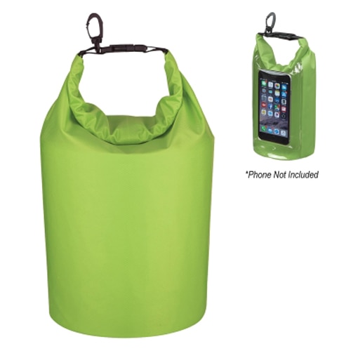 Waterproof Dry Bag, Transparent Dry Bag, Green / 2L